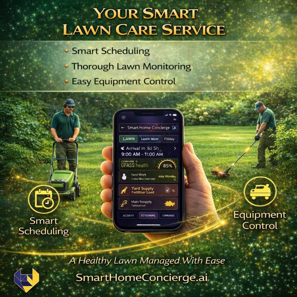smart home system interface with connected devices