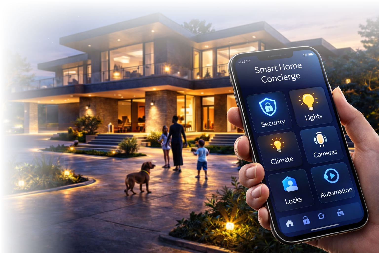 smart house fade transparent